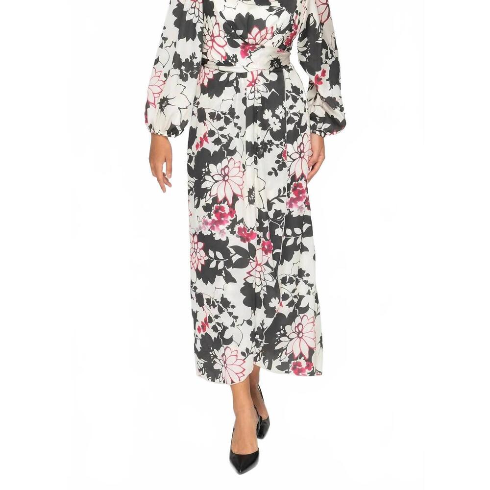NEW KMW satin wrap dress in beige